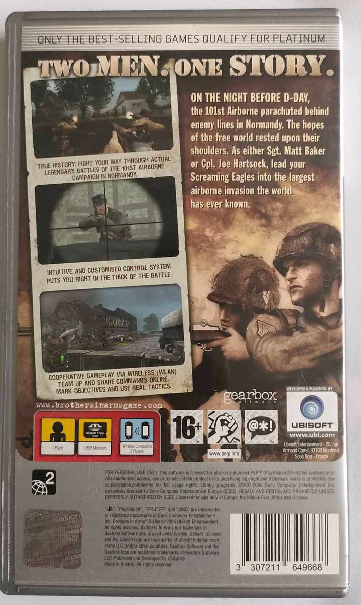 Band of Brothers ,D-Day - PSP Game