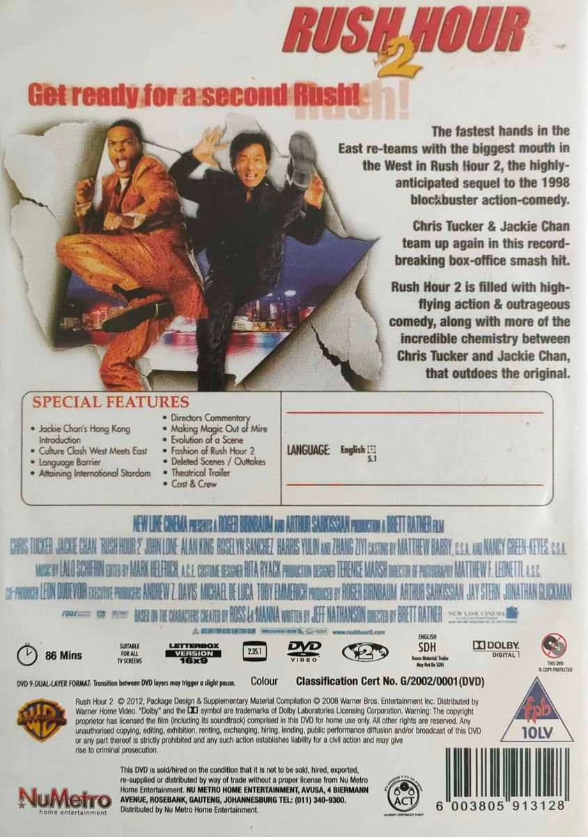 Rush Hour 1,2,3 - DVD Bundle