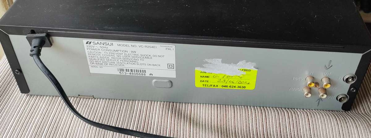 VHS Video Player ,Sansui