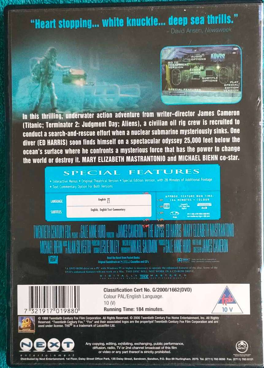 The Abyss DVD
