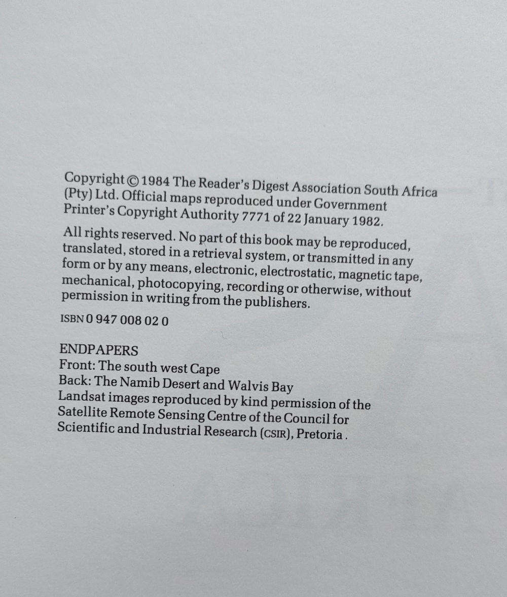 Readers Digest Atlas of Southern Africa