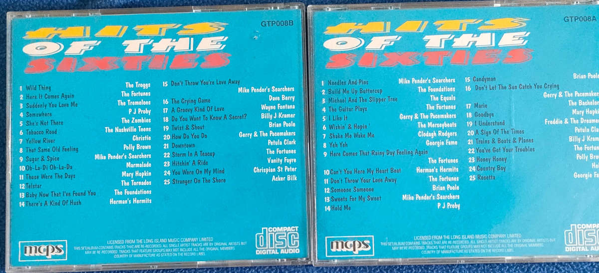 Hits of the Sixties - Vol 1 & 2