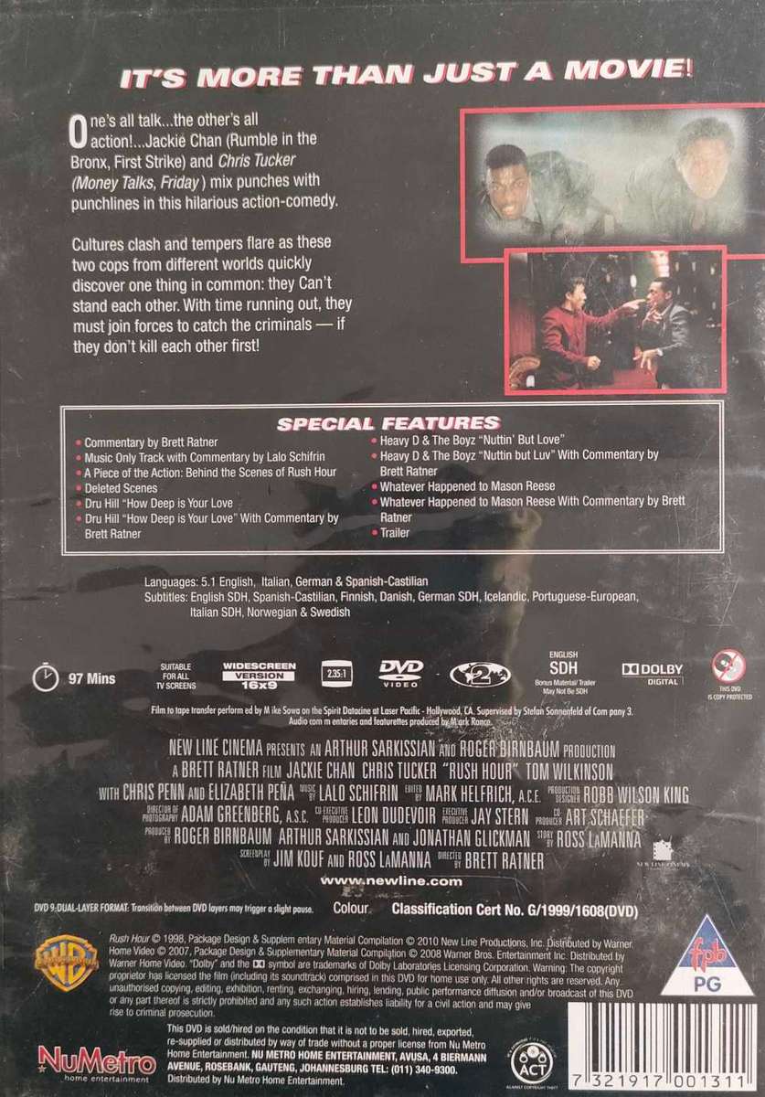 Rush Hour 1,2,3 - DVD Bundle