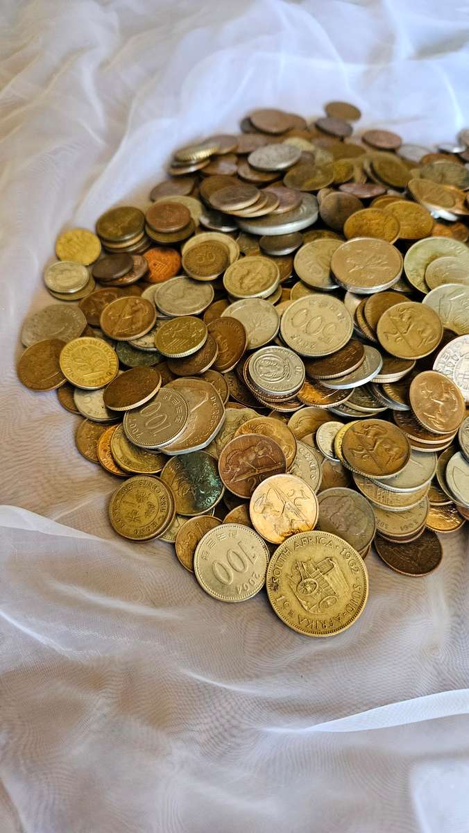 Large 3.3 Lot of Coins plus Silver Coins