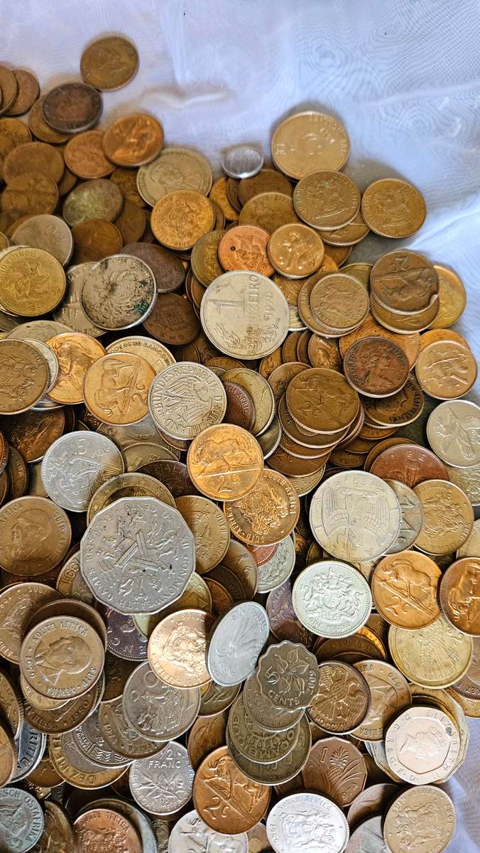 Large 3.3 Lot of Coins plus Silver Coins