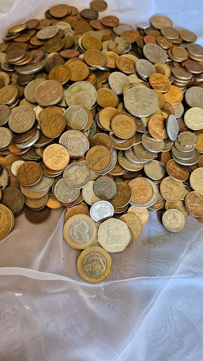 Large 3.3 Lot of Coins plus Silver Coins