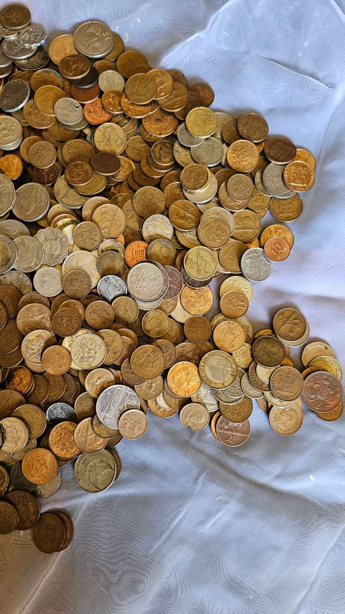 Large 3.3 Lot of Coins plus Silver Coins