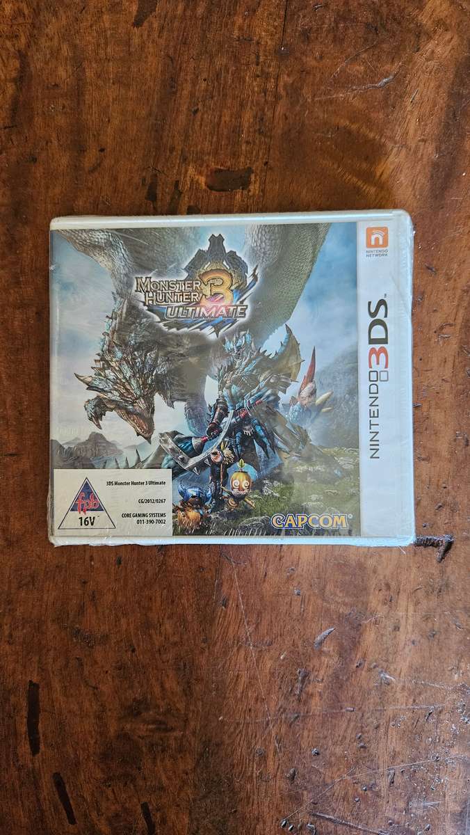 Nintendo 3DS Monster Hunter Ultimate 3. Sealed & Unused