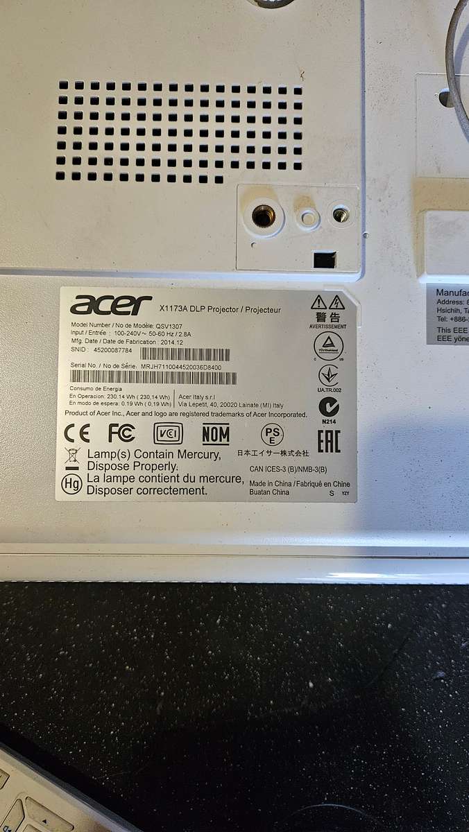 Acer Projector X1173A