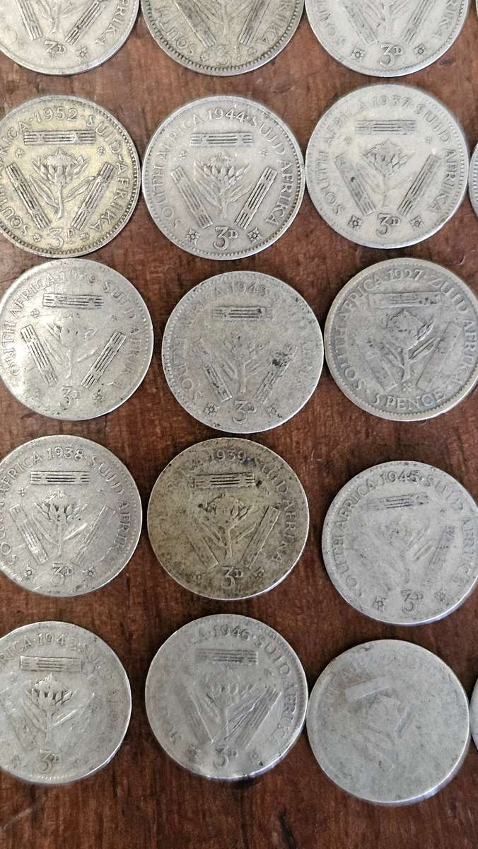 Silver 3 Pence Coin Lot