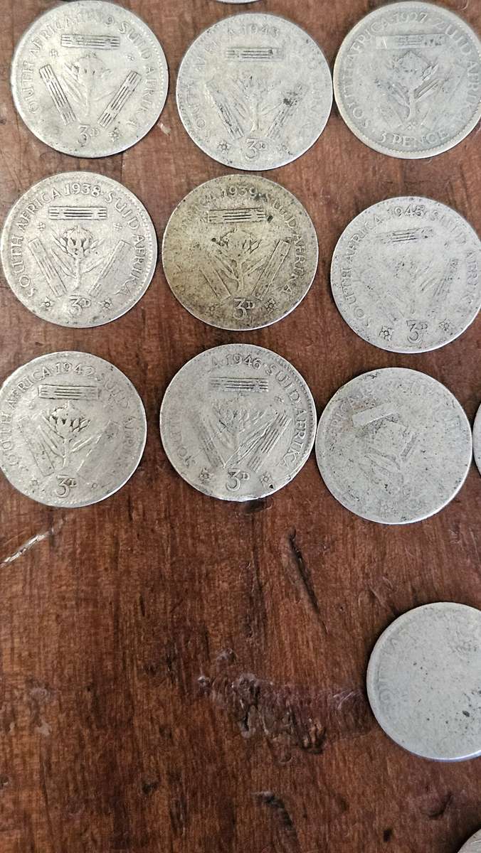 Silver 3 Pence Coin Lot