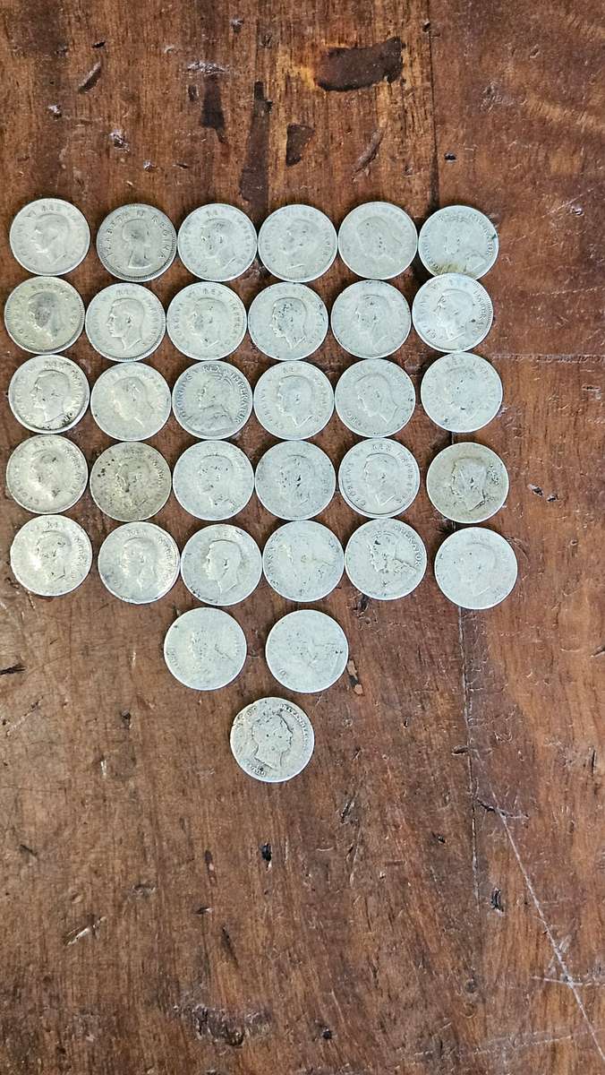 Silver 3 Pence Coin Lot