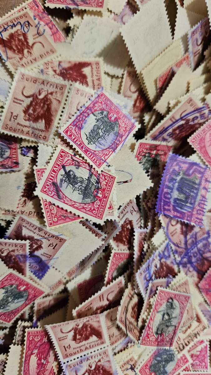 Box of South African Union Stamps