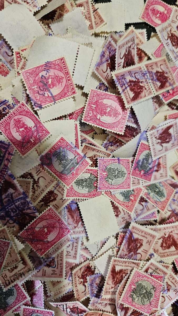 Box of South African Union Stamps