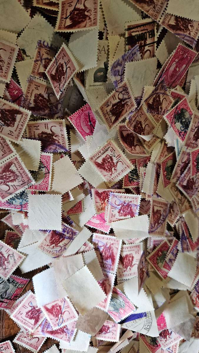Box of South African Union Stamps