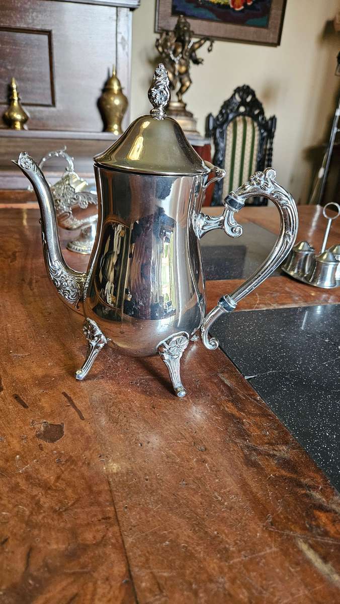 EPNS Ketlle, Sugar Bowl & Condiment Set