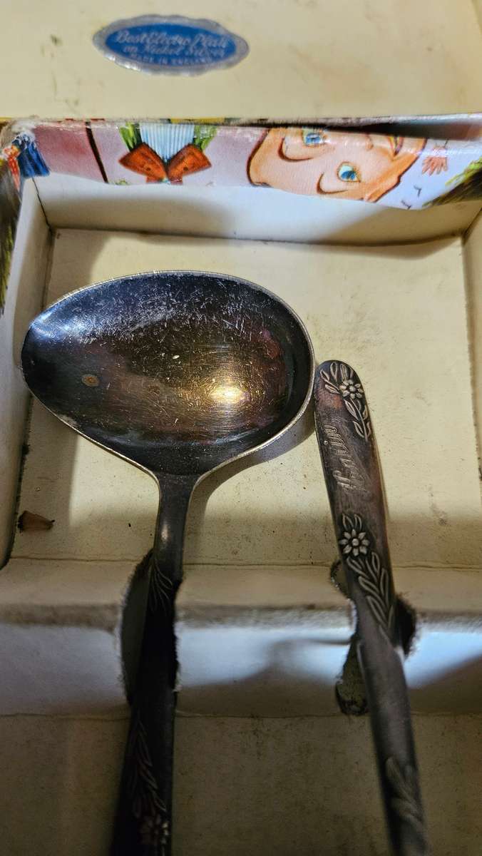 Vintage EPNS Baby Set