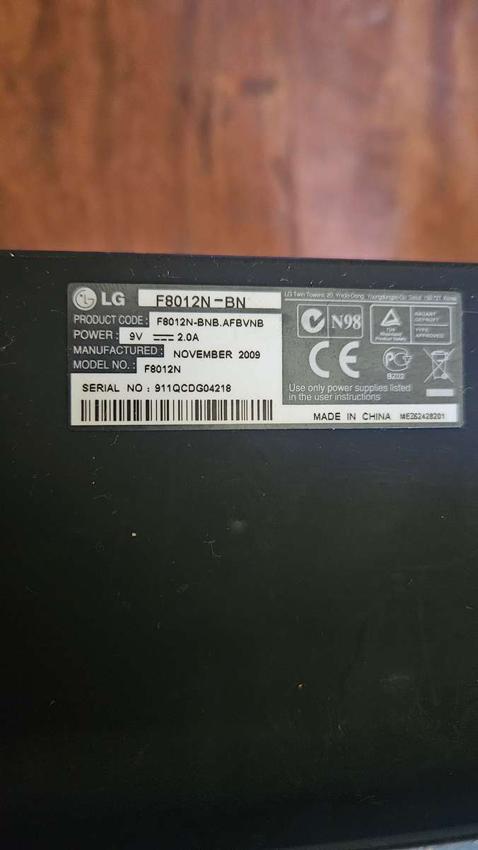 LG Digital Photo Display Unit. Model F8012N