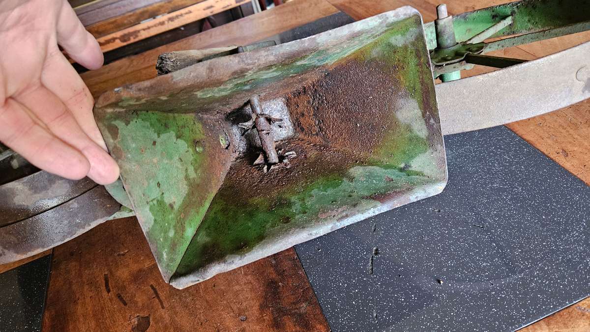 Antique 1920's Hand Driven Thilot 188 Seeding Machine from Holland