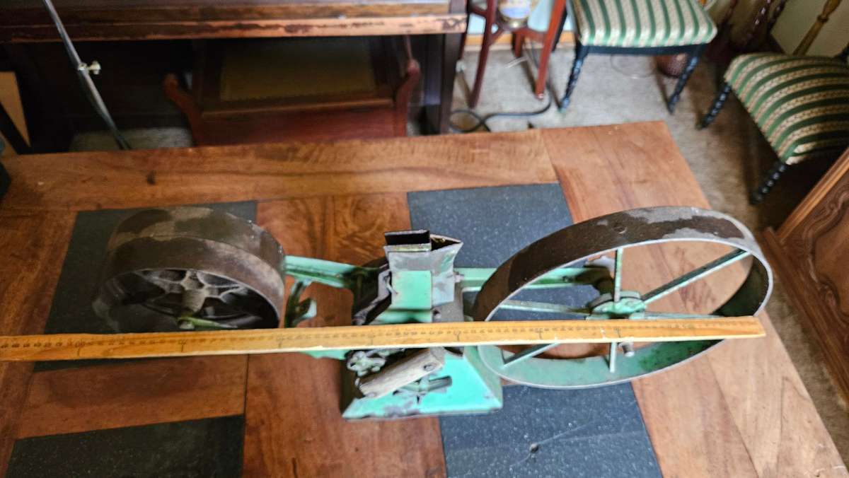 Antique 1920's Hand Driven Thilot 188 Seeding Machine from Holland