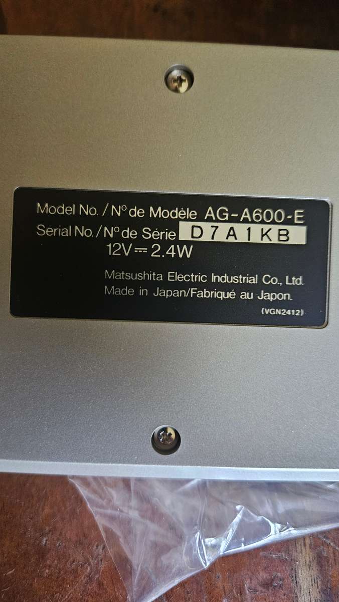 Panasonic AG A600E (New)