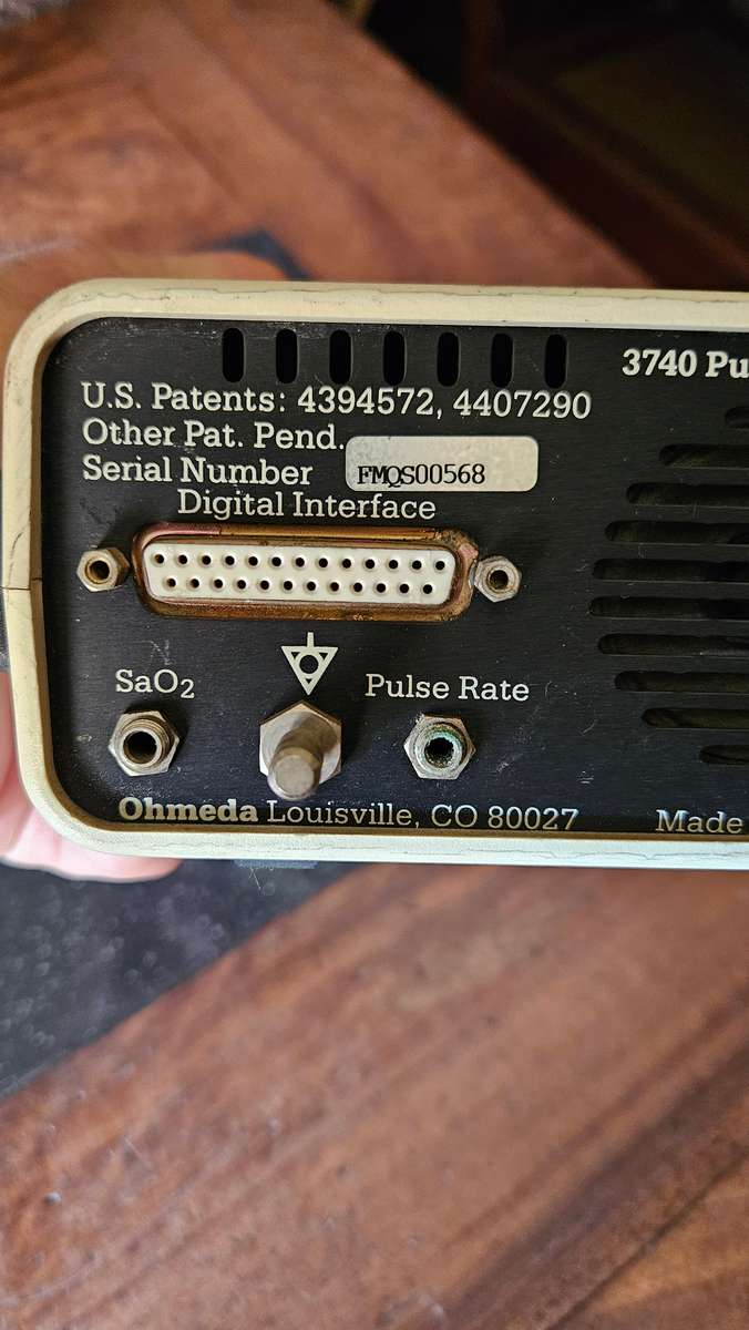 OHmeda 3740 Pulse Oximeter Working