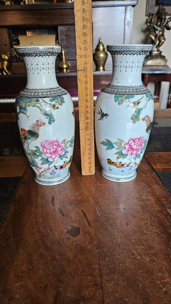 Two Beautiful Oriental Porcelain Vases