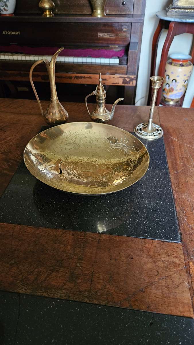 Vintage Brass Bowl Plus More