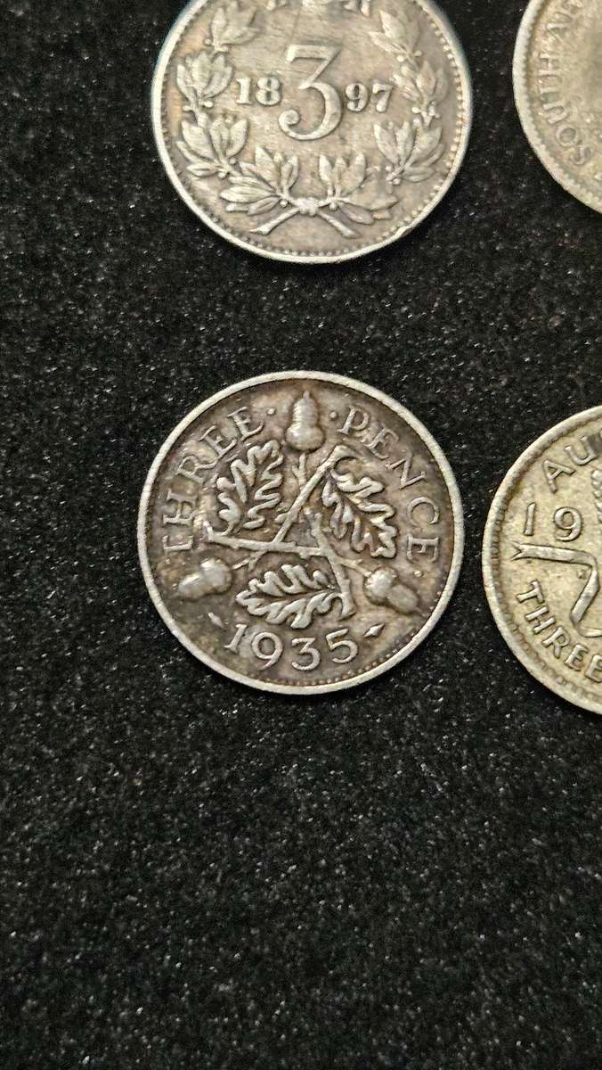 Silver 1897 Kruger 3 Pence Plus More