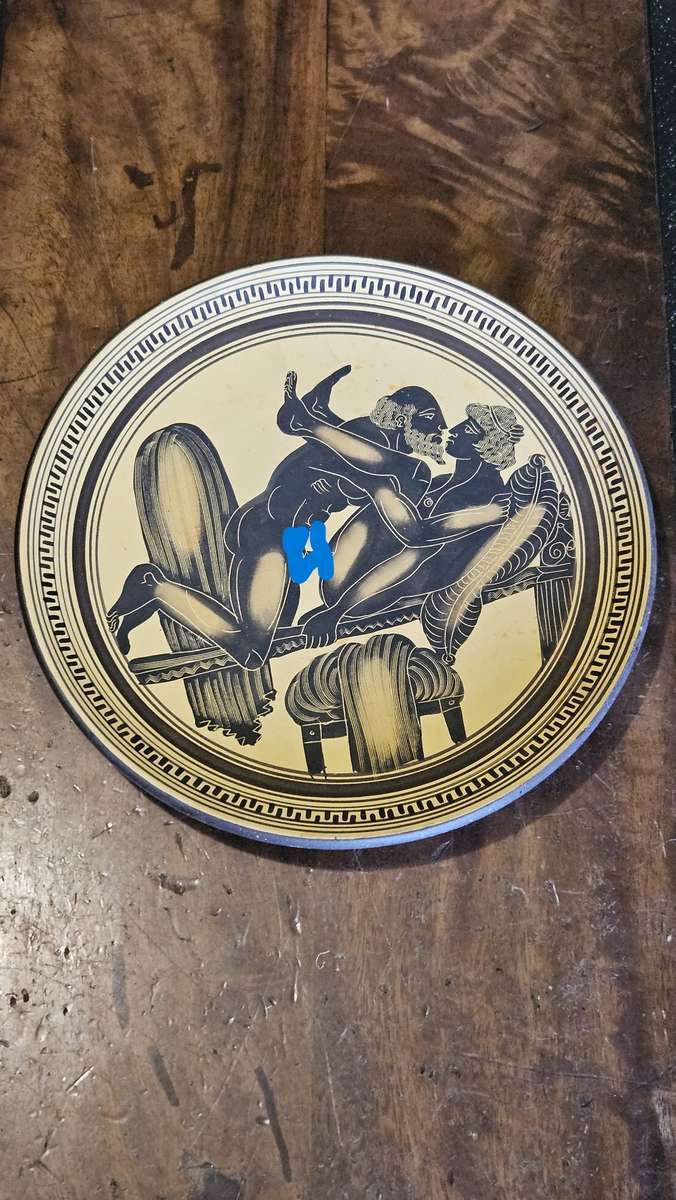 Triptolemos Painter Erotic Ceramic Greek Plate