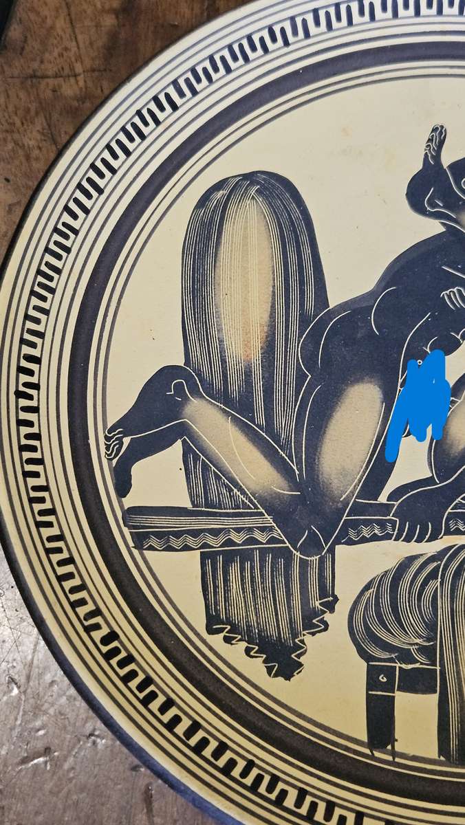 Triptolemos Painter Erotic Ceramic Greek Plate