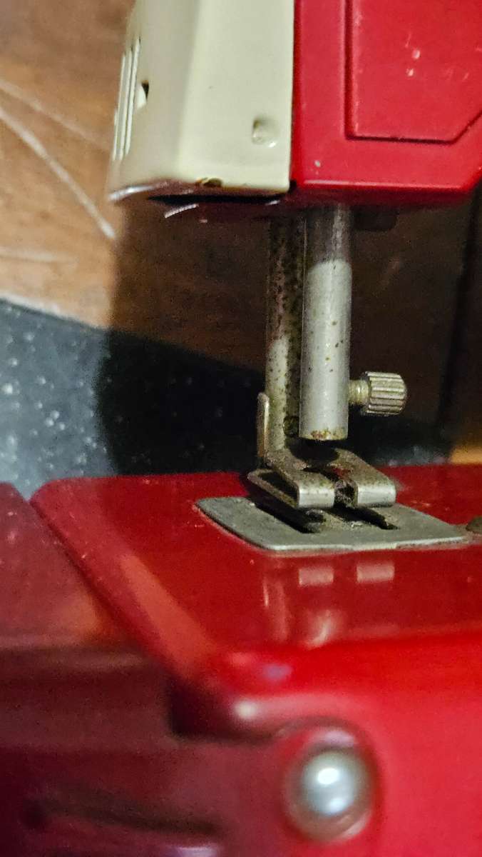 Two Vintage Sewmate Toy Sewing Machines