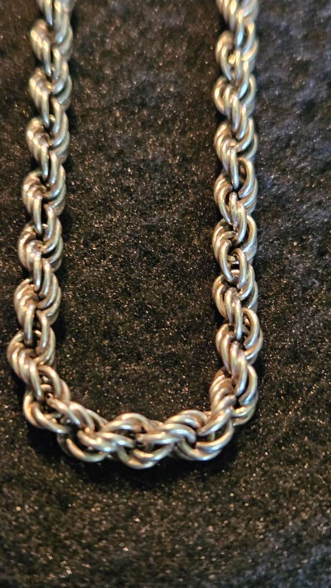 Large Silver 925 Necklace