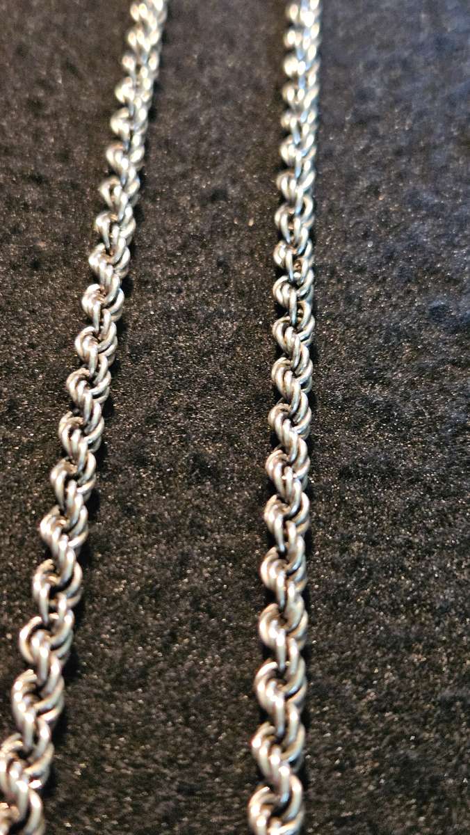 Large Silver 925 Necklace