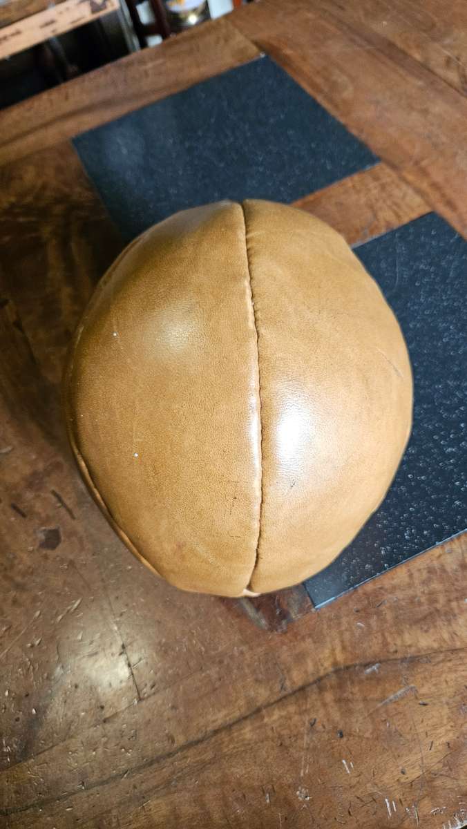 Vintage Dowson Leather 5kg Medicine Ball