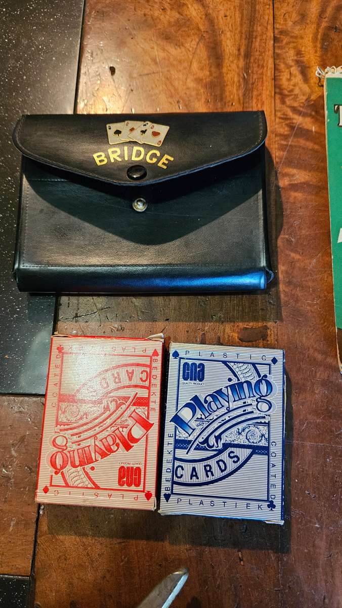 Vintage Scissors & Bridge Card Game plus Booklet