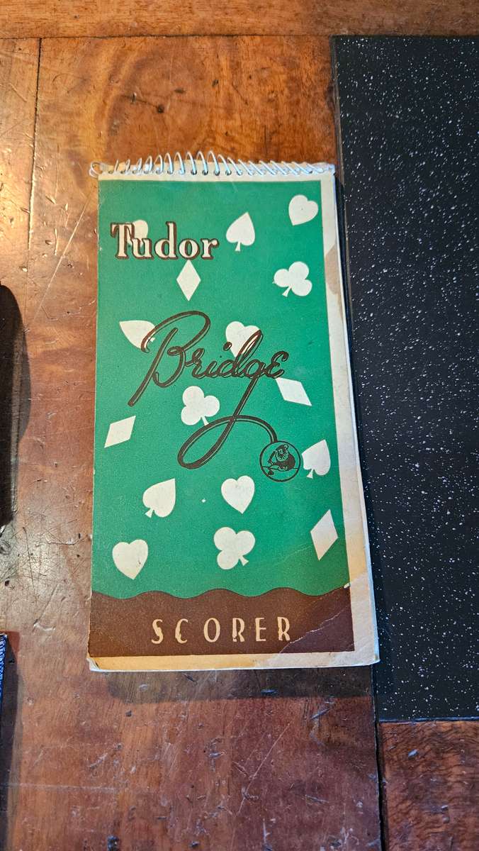 Vintage Scissors & Bridge Card Game plus Booklet