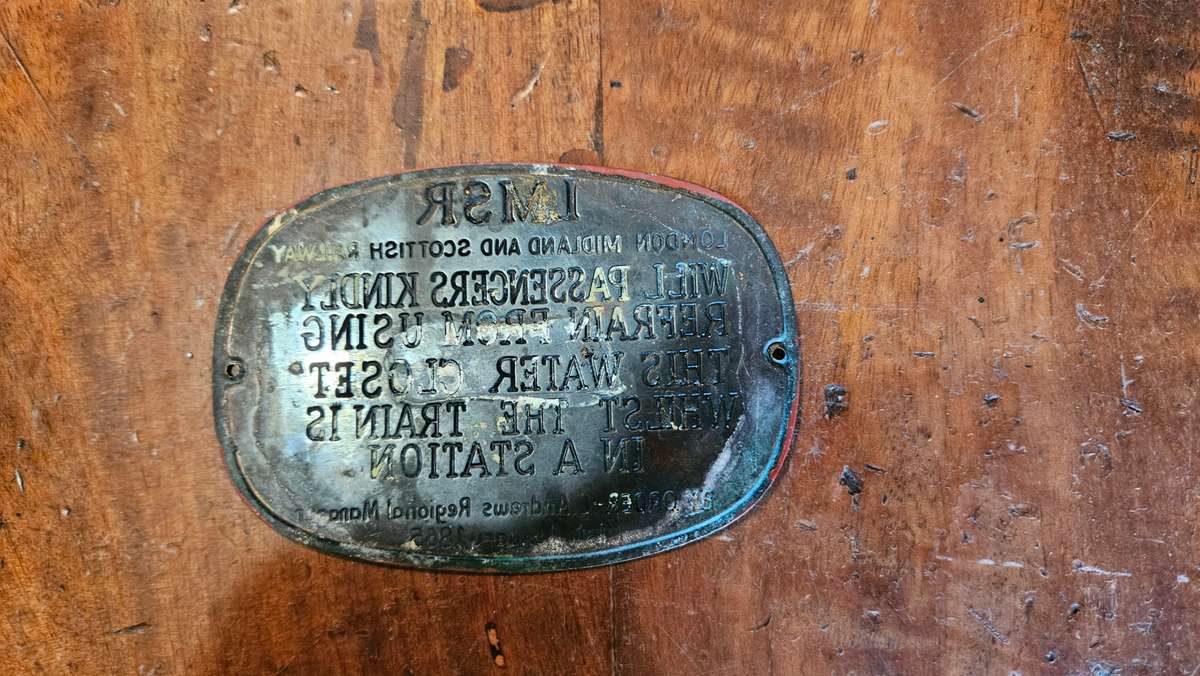 Antique Brass Plaque 1st Jan 1865