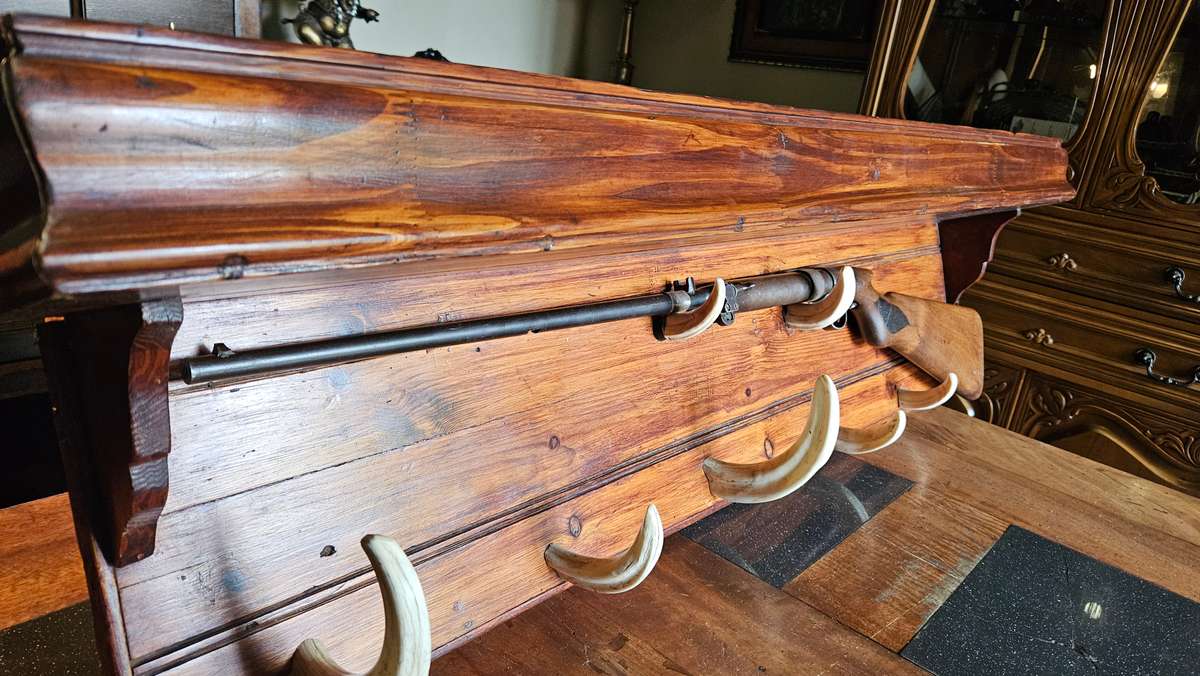 Antique 1920's BSA.22 Rifle on Wooden Wall Mount