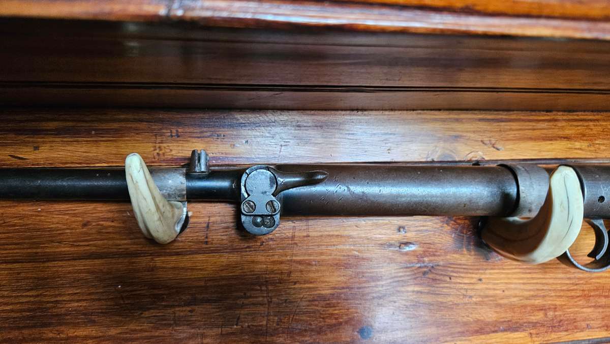 Antique 1920's BSA.22 Rifle on Wooden Wall Mount