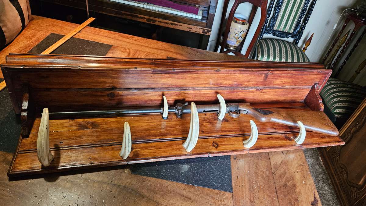 Antique 1920's BSA.22 Rifle on Wooden Wall Mount