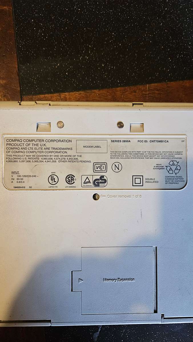 Vintage Compaq Lite Elite Laptop 4/40 CK