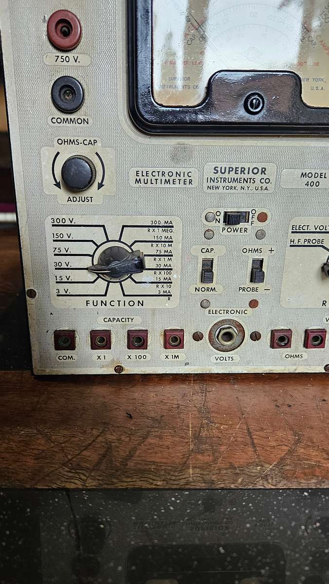Antique Superior instruments Electronic Multimeter Model 400