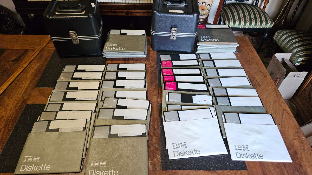 Two Sets Of Vintage Floppy Drives