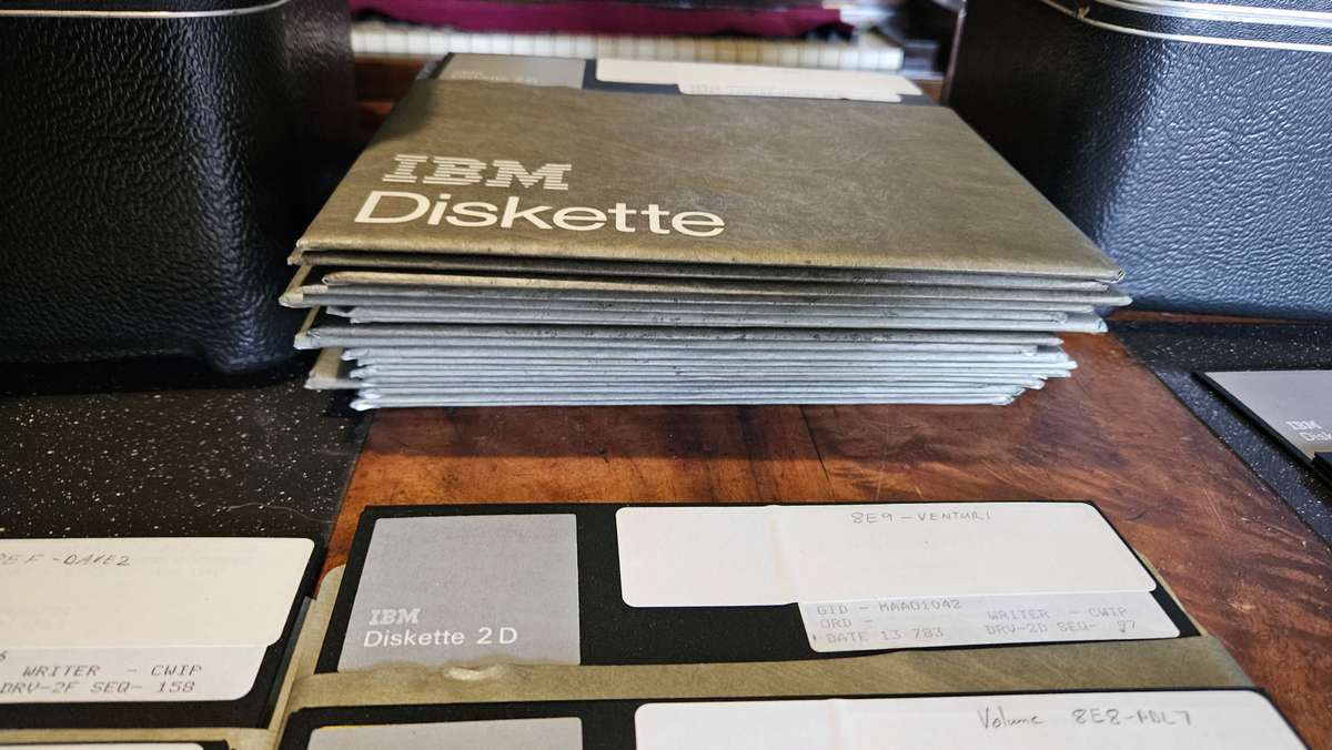 Two Sets Of Vintage Floppy Drives