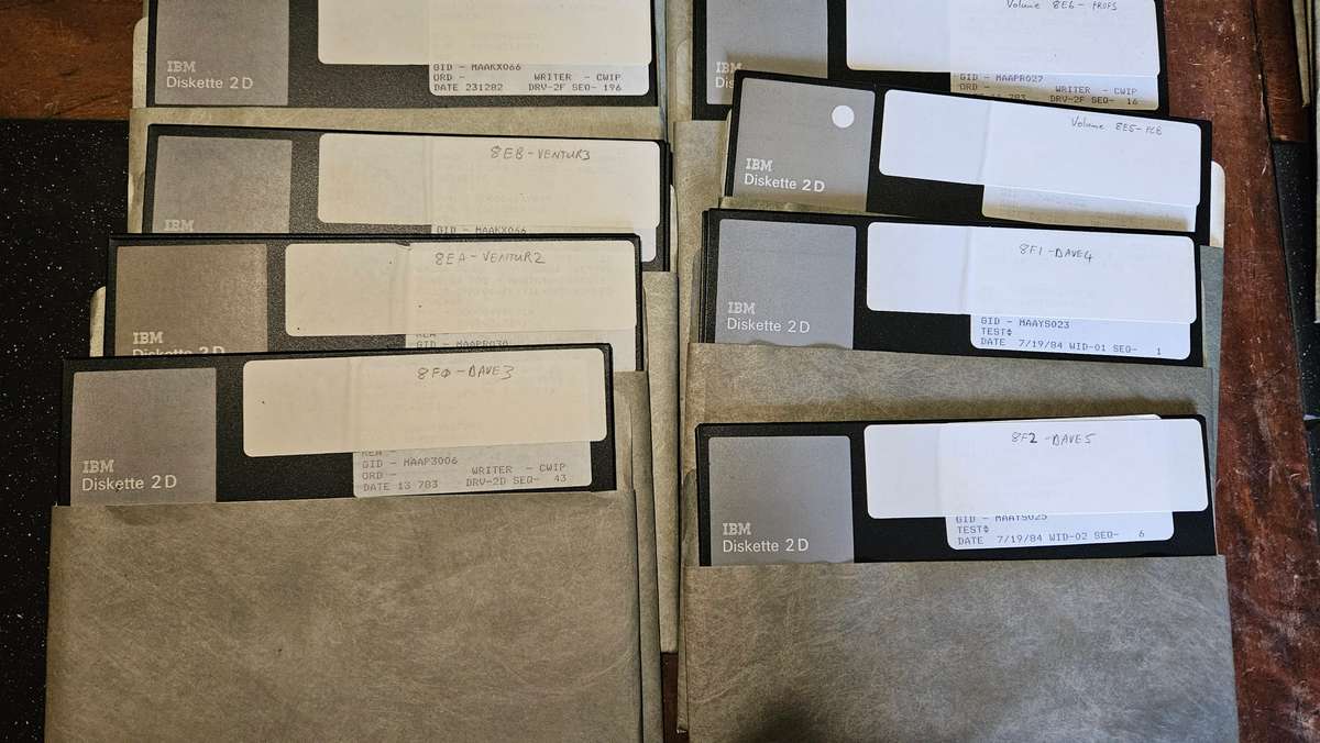 Two Sets Of Vintage Floppy Drives