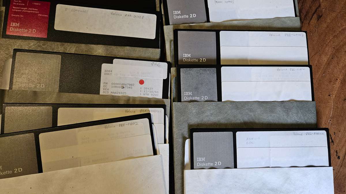 Two Sets Of Vintage Floppy Drives