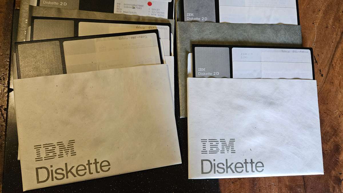 Two Sets Of Vintage Floppy Drives