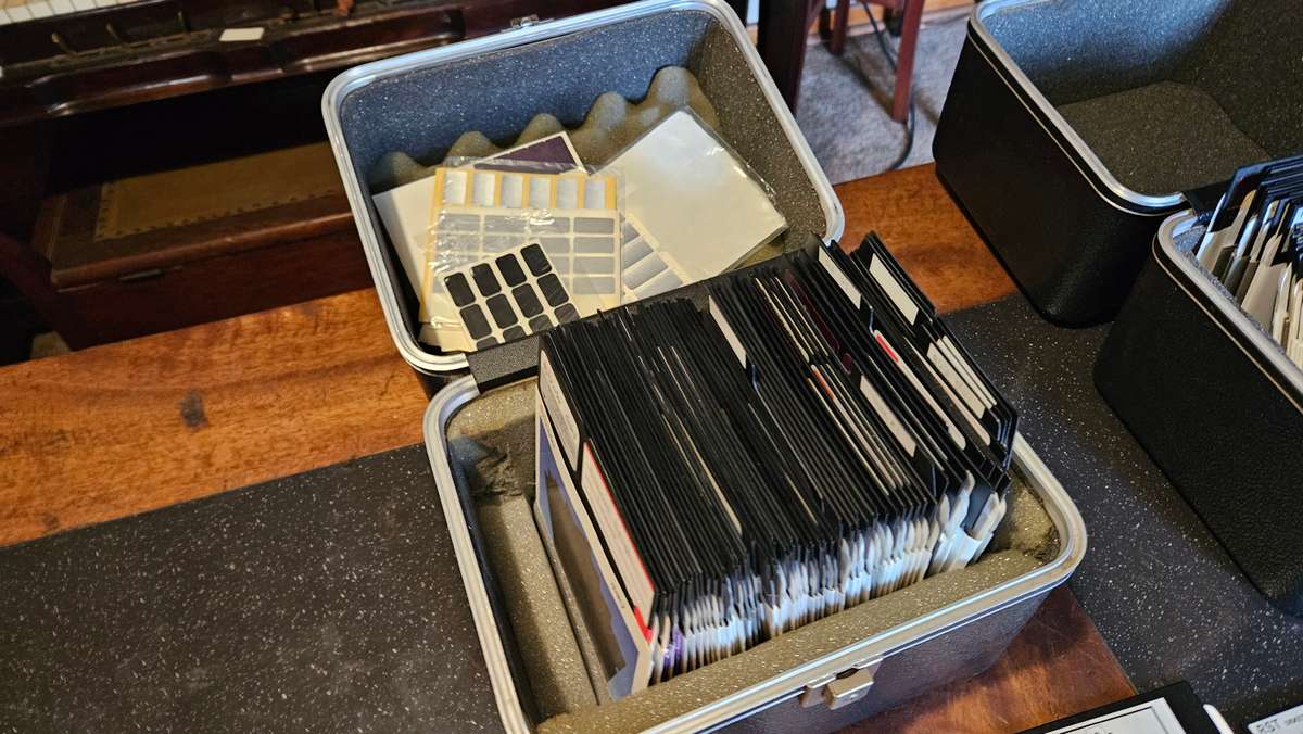 Vintage Floppy Disks Plus Containers