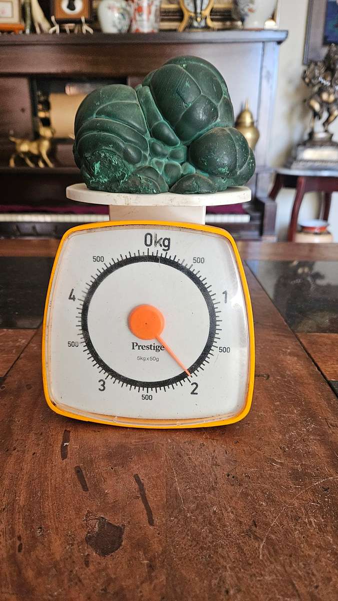 Natural Forest Green Malachite Quartz Crystal 1.9kgs